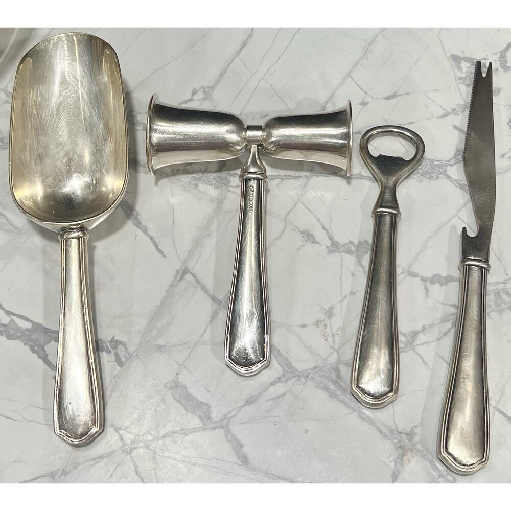 Waterford Keswick Silver Plated 4 Piece Bar Set